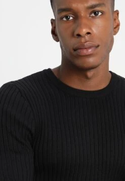 Pier OneStickad Tröja - Black -Macys Butik 046daf91af9e438e9ff2dcf7c07d6ba1