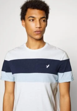 Pier OneT-shirt Med Print - White/blue -Macys Butik 0c4d7a9c58b9432c847d4bba78c7bc49