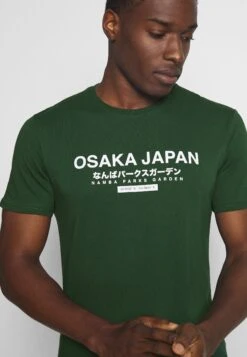 Pier OneOSAKA TEE - T-shirt Med Print - Green -Macys Butik 1020131a5f7a4e86b543150e8a18156a