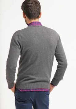 Pier OneBASIC CREWNECK - Stickad Tröja - Dark Grey Melange -Macys Butik 116f3542801f490783011fe114c384a0