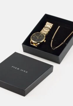 Pier OneSET - Klocka - Gold-coloured -Macys Butik 259314e335c54499a18a1d7bf0eb6f1e