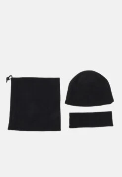 Pier OneFLEECE UNISEX SET - Mössa - Black