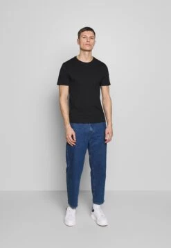 Pier OneT-shirt - Bas - Black/white/blue