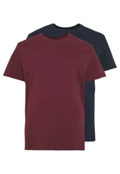 Pier One2 PACK - T-shirt - Bas - Dark Blue/bordeaux -Macys Butik 5ca9e549eb7442b1ada1ae81856f1fde