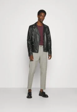 Pier One3 PACK - Långärmad Tröja - Bordeaux/black/dark Blue