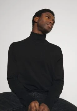 Pier One2 PACK - Stickad Tröja - Black/mottled Light Grey -Macys Butik 70bf9efa679346b9b89aa31bf5c100f0