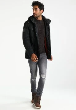 Pier OneStickad Tröja - Mottled Brown -Macys Butik 8f23a433dec947d18f0c678f6661773d