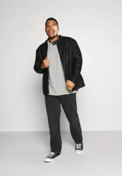 Pier One5 PACK - T-shirt - Bas - Khaki/grey/dark Blue