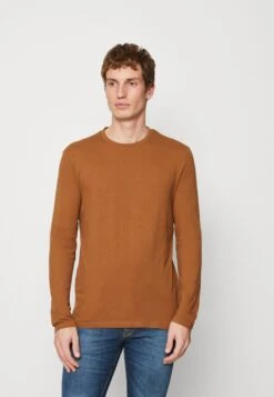 Pier One3 PACK - Långärmad Tröja - Mottled Dark Blue/light Brown/off-white -Macys Butik a7d12d7c928b405dbaf7475591c160be