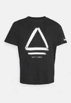 Pier OnePLUS SIZE - T-shirt Med Print - Black