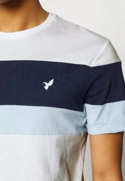 Pier OneT-shirt Med Print - White/blue -Macys Butik b9633214d8374f3ca392090ae2687d7c