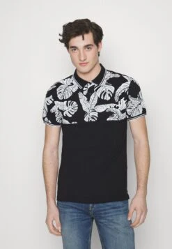 Pier OneYOKE MONO - Piké - Black/white