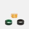 Pier One3 PACK - Ringar - Black/green/orange -Macys Butik e0e17c68eb394d738bc8f7b1176a270e