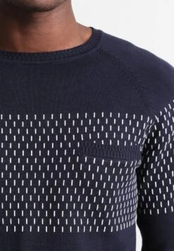 Pier OneStickad Tröja - Dark Blue -Macys Butik f31e4169b4c54cba9cbb2d557da56e97