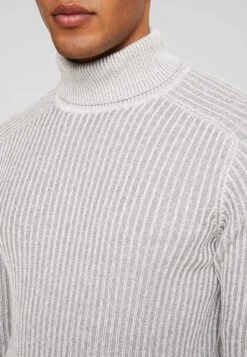 Pier OneStickad Tröja - 111 - Mottled Light Grey -Macys Butik fea4b15041fe4254ac1426dc28a9b165